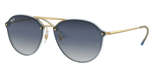 Ray Ban Blaze Double Bridge Dorado - Azul Degradado