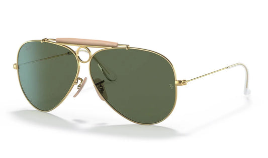 LENTES DE SOL RB PILOTO SHOOTER RB3138N DORADO VERDE