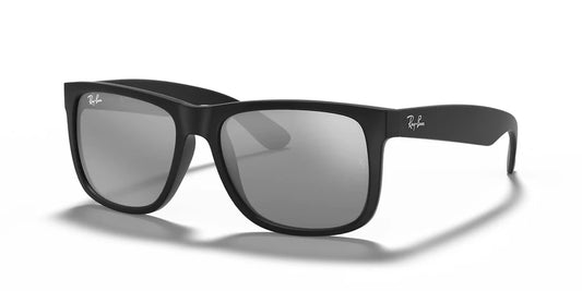 Ray Ban Justin Negro - Plata Espejo Polarizado