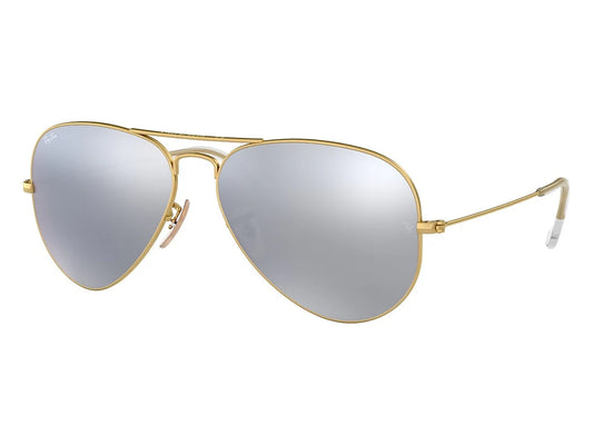 LENTES DE SOL RB PILOTO AVIADO RB3025N DORADO PLATEADO ESPEJO