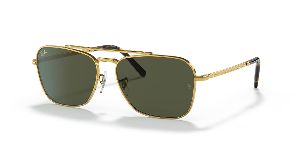 Ray Ban New Caravan Dorado - Verde