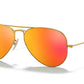 LENTES DE SOL RB PILOTO AVIADO RB3025N DORADO ANARANJADO ESPEJO