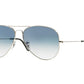 LENTES DE SOL RB PILOTO AVIADO RB3025N PLATEADO AZUL DEGRADADO