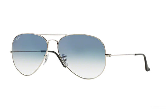 LENTES DE SOL RB PILOTO AVIADO RB3025N PLATEADO AZUL DEGRADADO