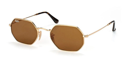 LENTES DE SOL RB OCTAGONAL RB3556N DORADO CAFE DEGRADADO