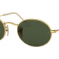 LENTES DE SOL RB OVAL FLAT RB3547N DORADO VERDE G15