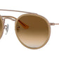 LENTES DE SOL RB DOUBLE BRIDGE RB3647N DORADO CAFÉ DEGRADADO