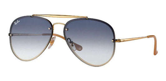 Ray Ban Aviador Blaze Dorado - Azul Degradado