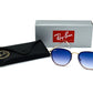 LENTES DE SOL RB HEXAGONAL BLAZE RB3579N DORADO AZUL DEGRADA