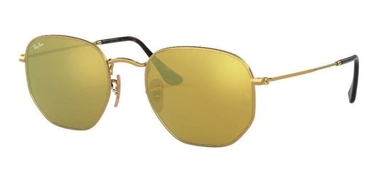 Ray Ban Hexagonal Dorado - Amarillo Espejo