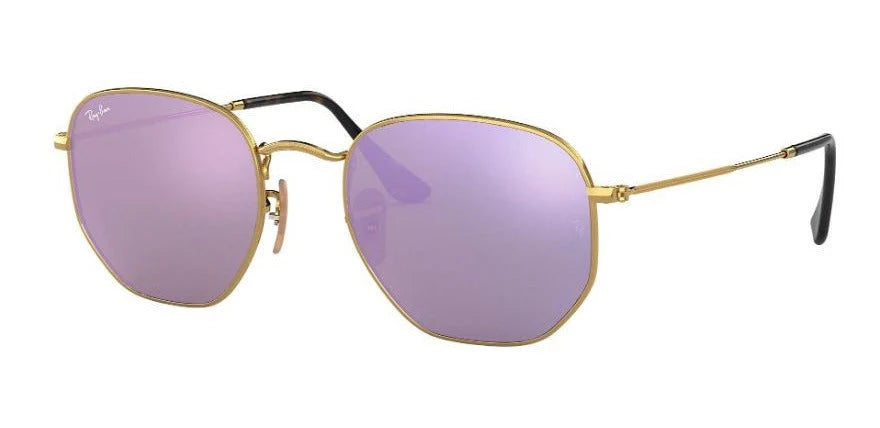 Ray Ban Hexagonal Dorado - Rosa Espejo