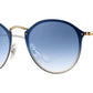 LENTES DE SOL RB ROUND BLAZE RB3574N DORADO AZUL DEGRADADO