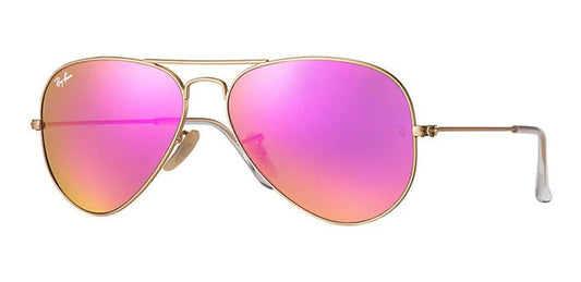 LENTES DE SOL RB PILOTO AVIADO RB3025N DORADO ROSA ESPEJO