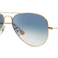 LENTES DE SOL RB PILOTO AVIADO RB3025N DORADO AZUL DEGRADADO
