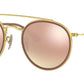 LENTES DE SOL RB DOUBLE BRIDGE RB3647N DORADO ROSA ESPEJO
