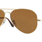 LENTES DE SOL RB PILOTO AVIADO RB3025N DORADO CAFÉ DEGRADADO