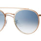 LENTES DE SOL RB DOUBLE BRIDGE RB3647N BRONCE AZUL DEGRADADO