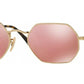 LENTES DE SOL RB OCTAGONAL RB3556N DORADO ROSA ESPEJO