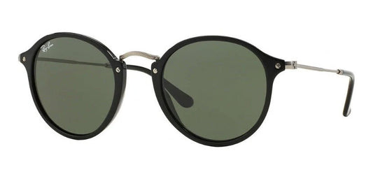 Ray Ban Round Fleck Plata - Verde