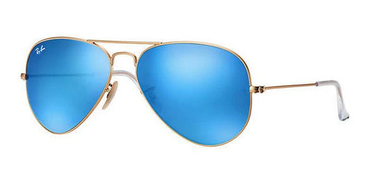 LENTES DE SOL RB PILOTO AVIADO RB3025N DORADO AZUL ESPEJO