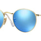 LENTES DE SOL RB ROUND CLASSIC RB3447N DORADO AZUL ESPEJO