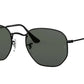 Ray Ban Hexagonal Negro - Negro