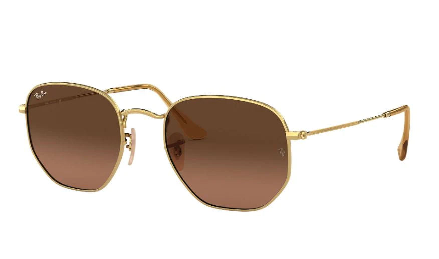 Ray Ban Hexagonal Dorado - Bronce