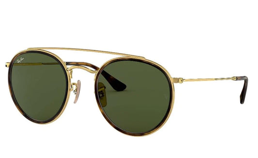 Ray Ban Double Bridge Dorado - Verde