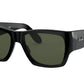 LENTES DE SOL RB NOMAD RB2187N NEGRO BRILLOSO VERDE G15