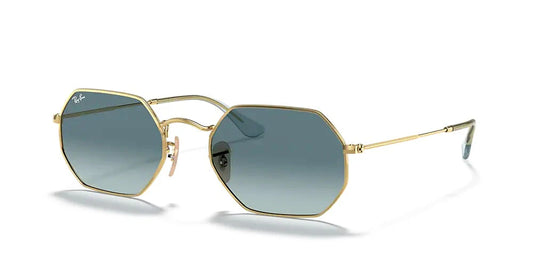 LENTES DE SOL RB OCTAGONAL RB3556N DORADO AZUL DEGRADADO