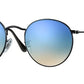 Ray Ban Round Classic Negro - Azul Espejo