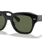 LENTES DE SOL RB STATE STREET RB2186N NEGRO BRILLOSO VERDE G15