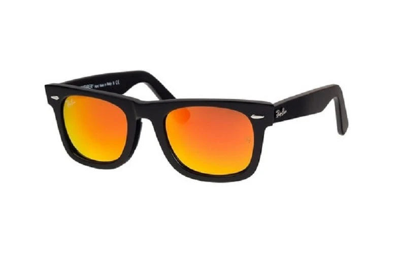 Ray Ban Wayfarer Negro - Naranja Espejo