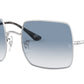 LENTES DE SOL RB SQUARE RETRO RB1971N PLATEADO AZUL DEGRADADO