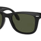 LENTES DE SOL RB WAYFARE FOLDING RB4105N NEGRO BRILLOSO VERDE G15