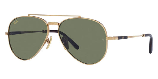 LENTES DE SOL RB PILOTO AVIADO TITANIUM RB8225N DORADO VERDE