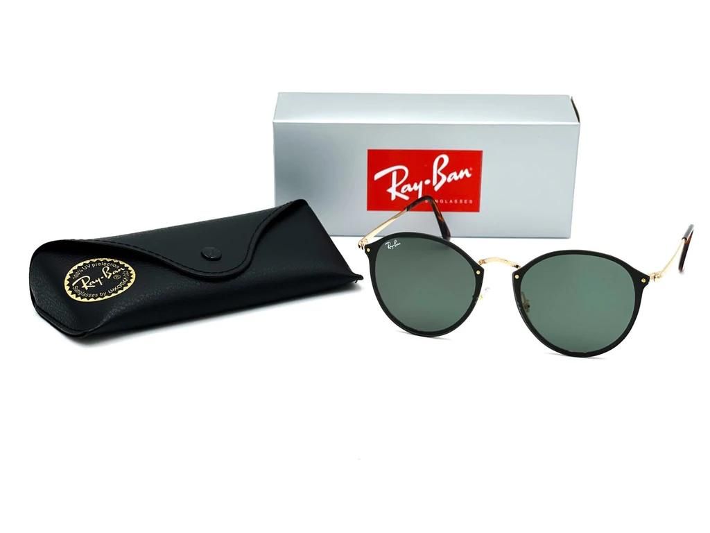 Ray Ban Round Blaze Dorado-Verde