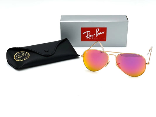 Ray Ban Aviador Dorado-Rosa Espejo