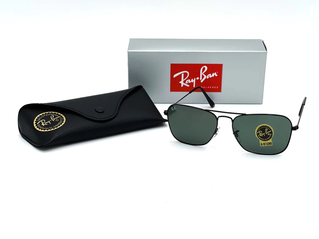 Ray Ban Caravan Negro-Verde