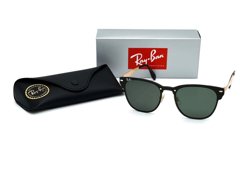 Ray Ban Clubmaster Blaze Dorado-Verde