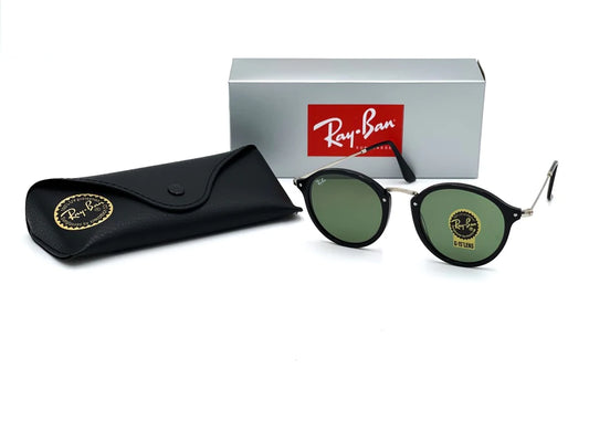 Ray Ban Fleck Plateado-Verde