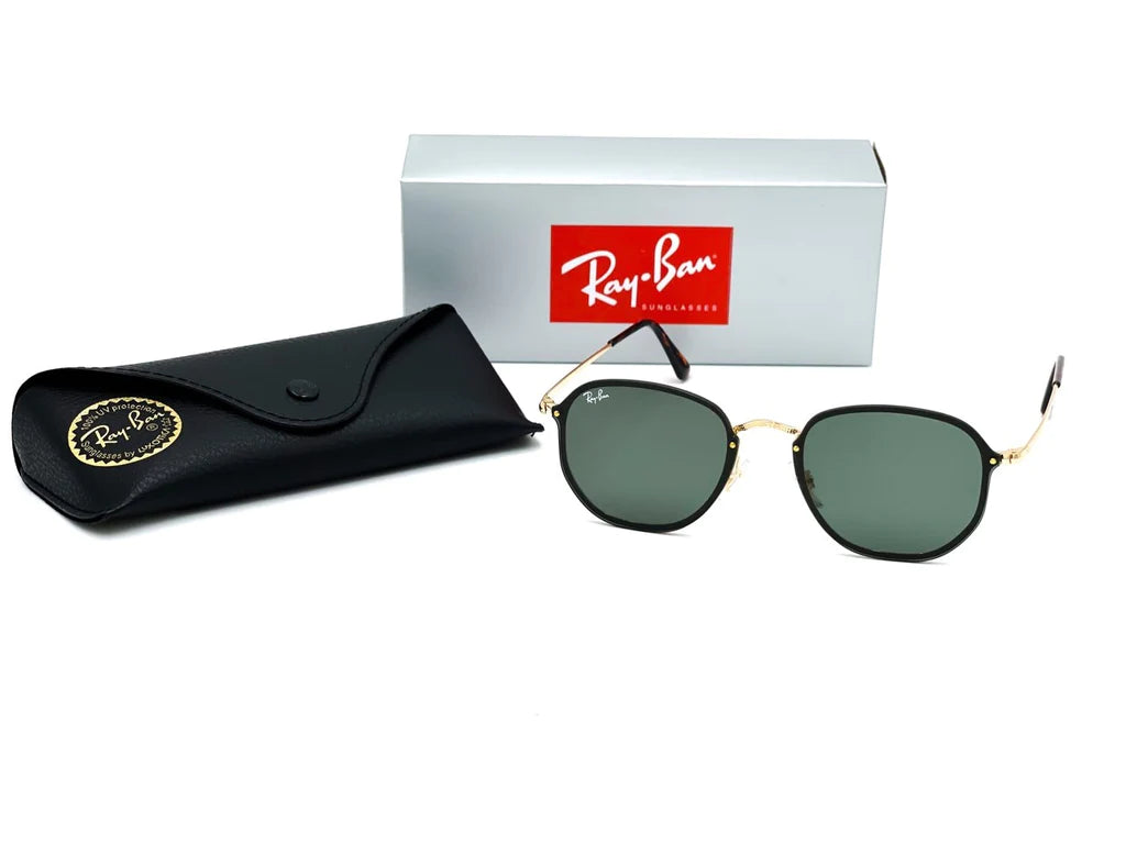 Ray Ban Hexagonal Blaze Dorado-Verde