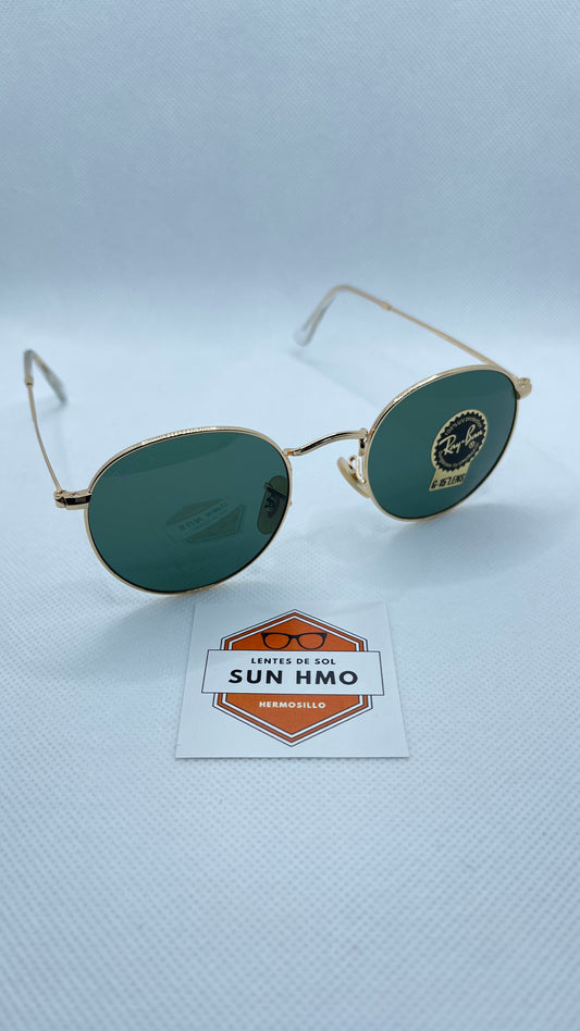 Ray Ban Round Classic Dorado-Verde