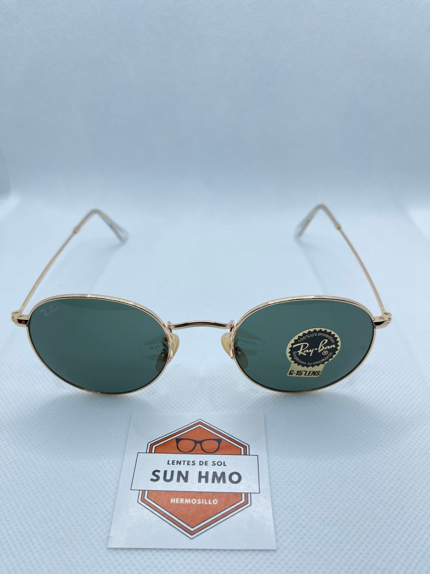 Ray Ban Round Classic Dorado-Verde