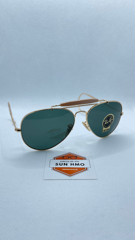 Ray Ban Outdoorsman Dorado-Verde