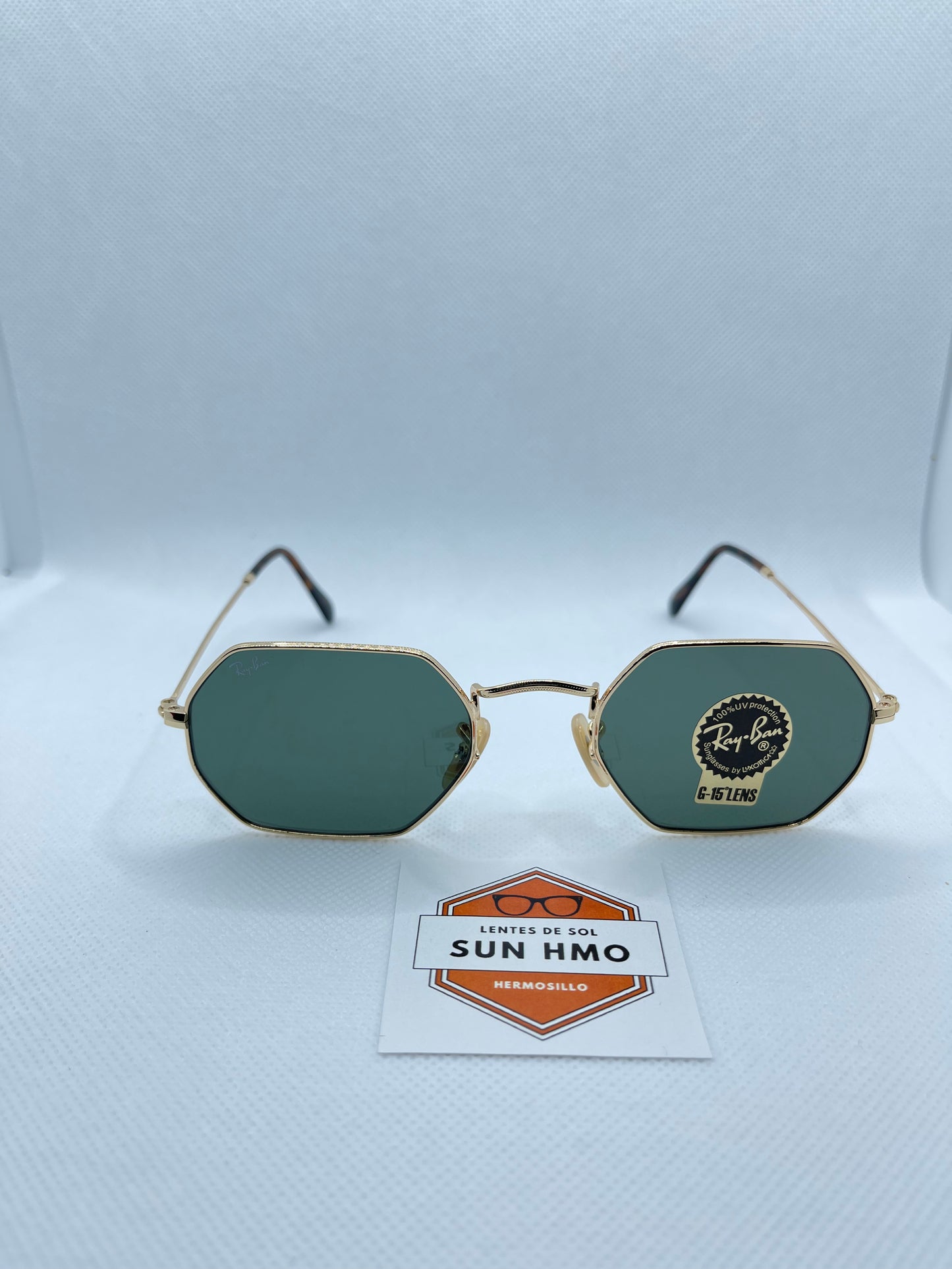 Ray Ban Octagonal Dorado-Verde