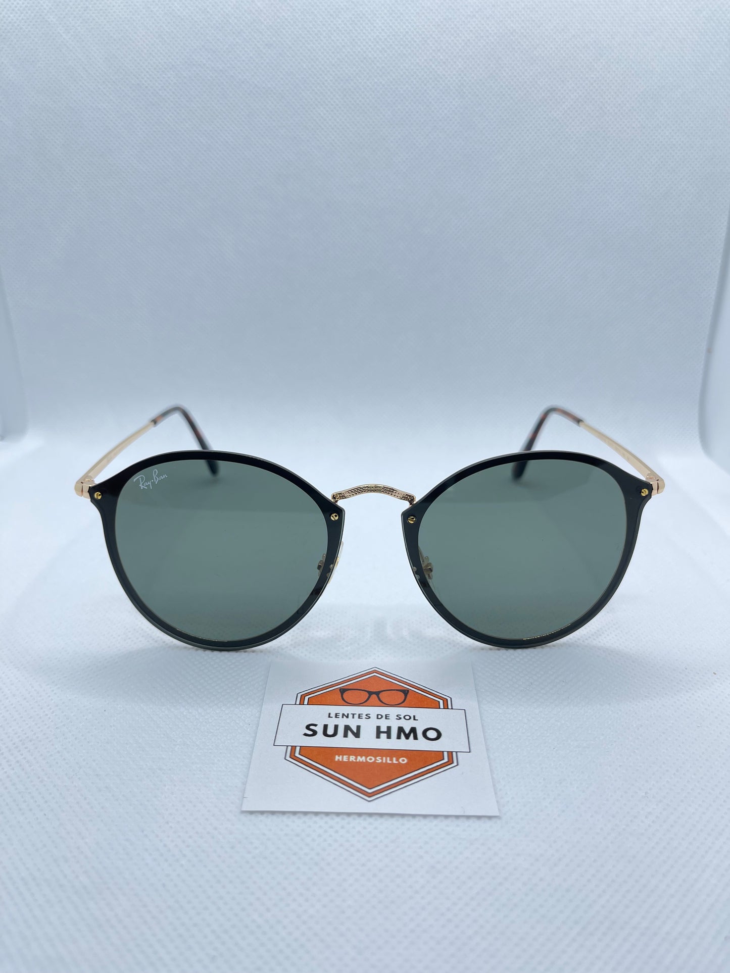 Ray Ban Round Blaze Dorado-Verde