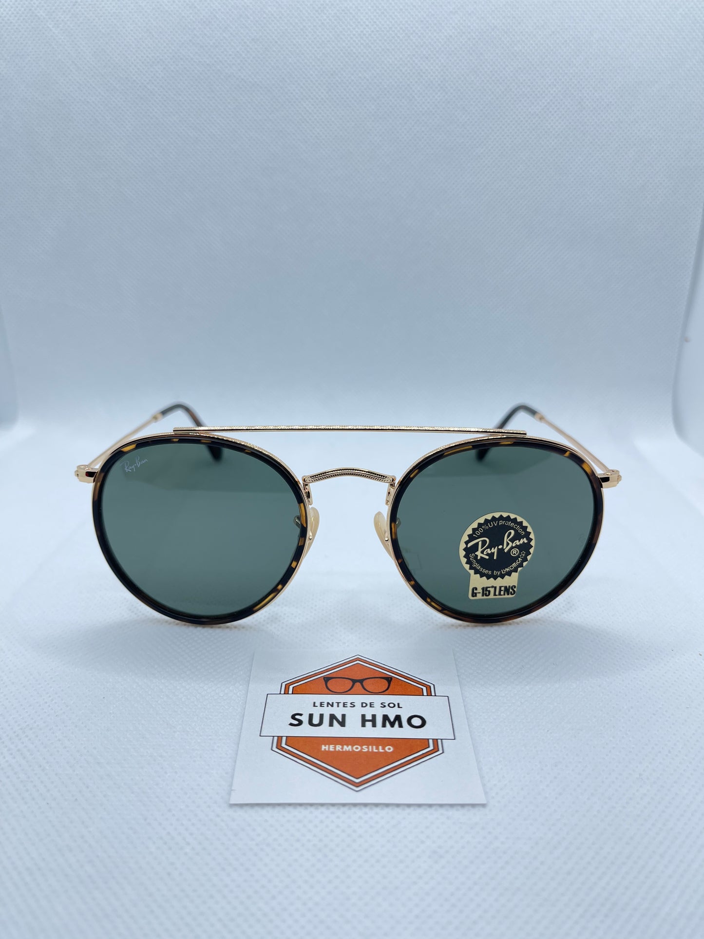 Ray Ban Double Bridge Dorado-Verde