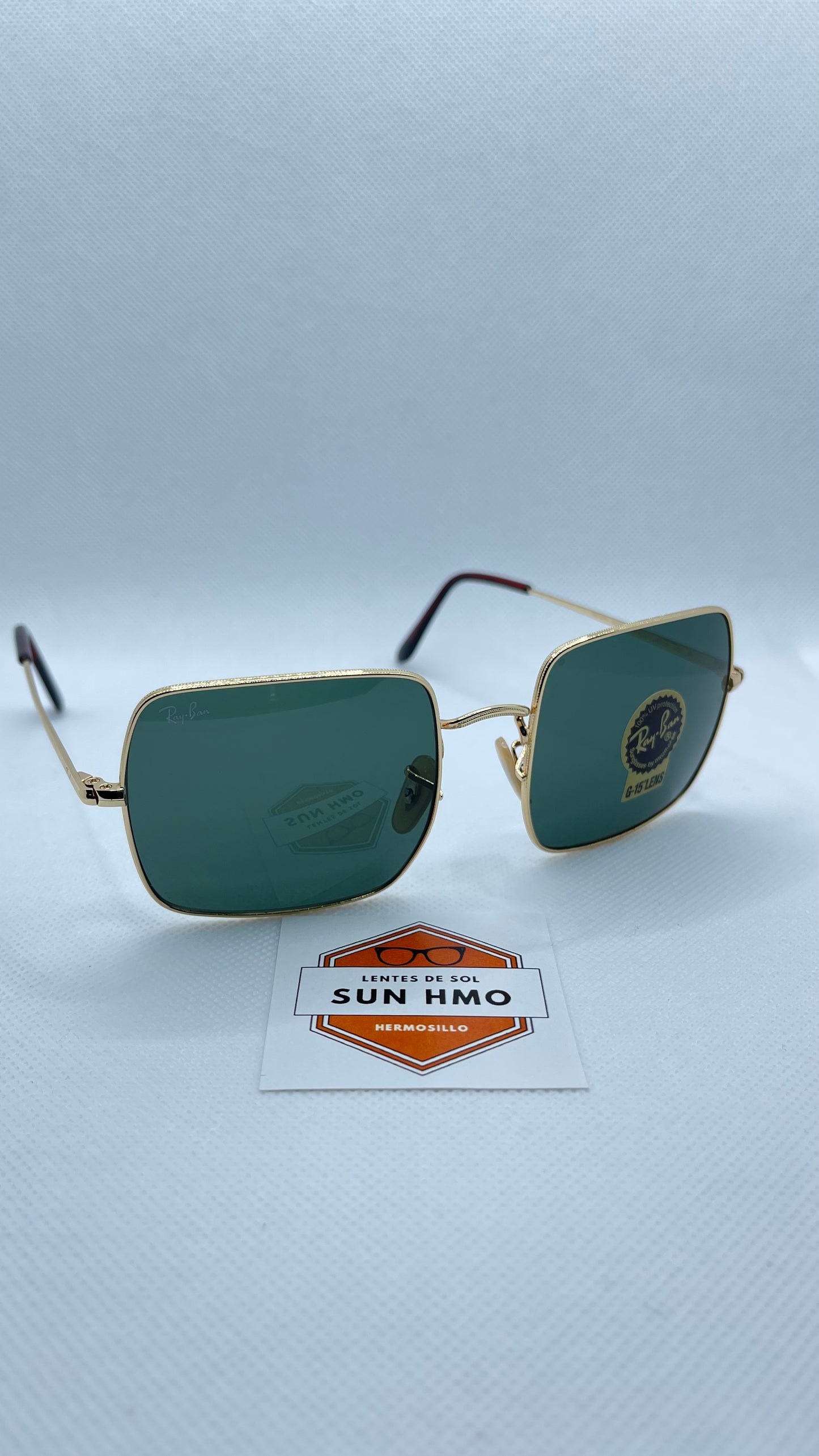 Ray Ban Square Dorado-Verde