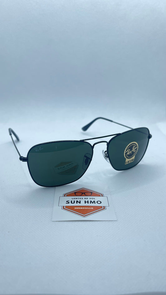 Ray Ban Caravan Negro-Verde